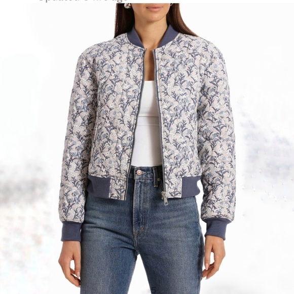 BAGATELLE COLLECTION Floral Onion Quilt Bomber Jacket - new with tags - Picture 1 of 11
